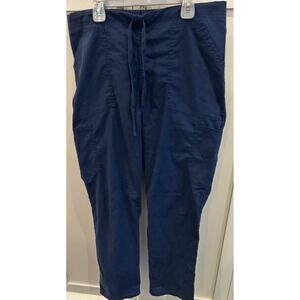 SCRUBSTAR Women Navy Blue Cargo Scrub Pants M M WC037‎ Polyester Cotton Spandex
